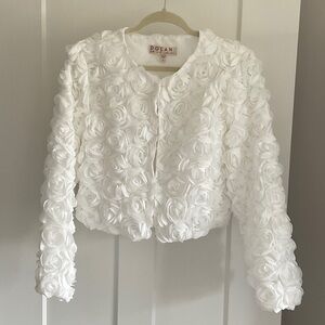 Dolan Women's White Rose Blazer